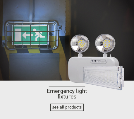 Emergency light fixtures
