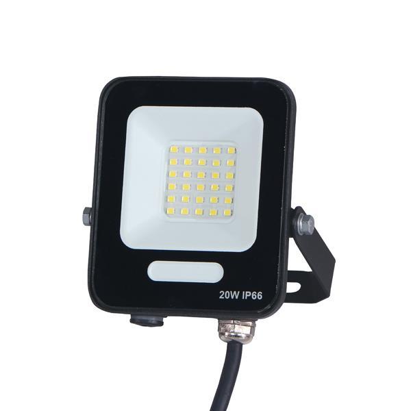 PROJECTOR LED SMD 20W BLACK IP66 4000K PLUS