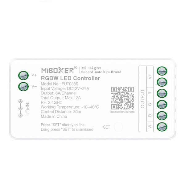 CONTROLLER RF RGBW DC 12V/216W 24V/432W
