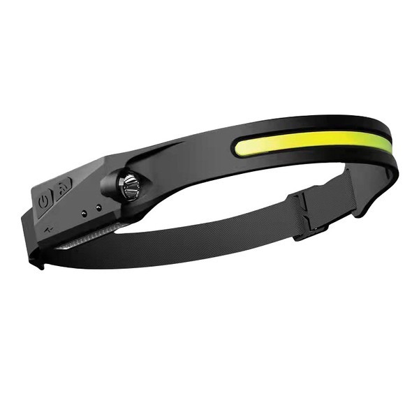 RECHARGEABLE LED COB BATTERY HEADLIGHT WITH WAVE SENSOR