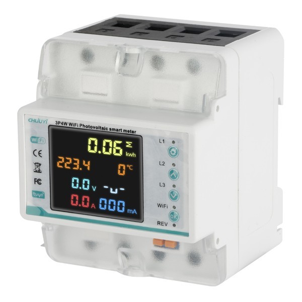 3 PHASE DIN RAIL METER DIGITAL WIDE WIFI 80A