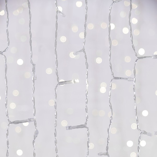 XMAS ΛΑΜΠΑΚΙ ΚΟΥΡΤΙΝΑ 500 FLASH LED 5mm 31V ΜΕΤΑΣΧΗΜΑΤΙΣΤΗ 4 ΕΠΕΚΤΑΣΕΙΣ ΕΩΣ 3 ΣΕΤ ΔΙΑΦΑΝΟ PVC ΚΑΛΩΔΙΟ ΛΕΥΚΟ LED (H250 x L300cm 20 ΣΕΙΡΕΣ x 25 LED) ΠΑΡΟΧΗ 3m ΙΡ44
