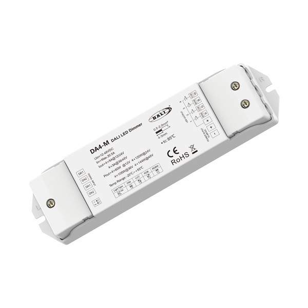 DIMMER DALI LED ''DA4-M'' 4 CHANNEL 12-24VDC/4CH*5A 36-48VDC/4CH*3A
