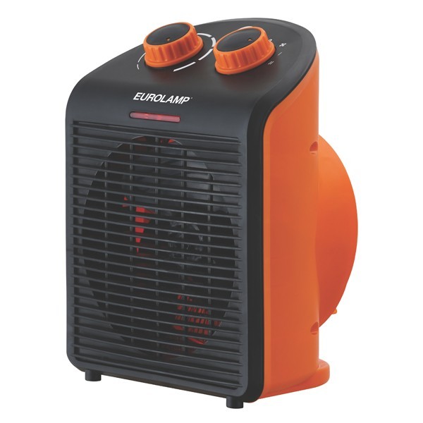 FAN HEATER FOR BATHROOM 2000W IP21 BLACK-ORANGE