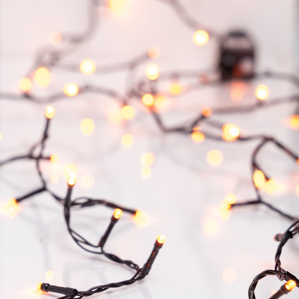 XMAS ΛΑΜΠΑΚΙ ΣΕΙΡΑ 240 LED 3mm 31V ΜΕΤΑΣΧΗΜΑΤΙΣΤΗ ΜΕ 8 ΠΡΟΓΡΑΜΜΑΤΑ & ΜΝΗΜΗ ΜΑΥΡΟ PVC ΚΑΛΩΔΙΟ ΠΟΡΤΟΚΑΛΙ LED ΑΝΑ 5cm ΠΑΡΟΧΗ 3m ΙΡ44