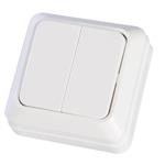 SURFACE MINI K/R SWITCH OUTDOOR WHITE IP20