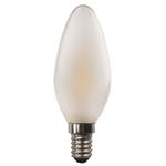LED LAMP C37 CROSSED FILAMENT 6.5W E14 4000K 220-240V FROST DIMMABLE