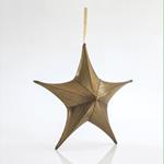 STAR,FABRIC METALLIC BLACK GOLD, 80cm