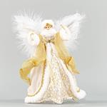 FAIRY TOP TREE, WHITE WITH GOLD, 28cm