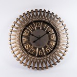 WALL CLOCK PLASTIC ANTIQUE BRONZE 50.7x4.8x50.7cm