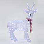 ACRYLIC DEER, 200 WHITE LED, WITH TRANSFORMER, 69x30x95cm, IP44