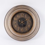 WALL CLOCK PLASTIC ANTIQUE BRONZE 40.6x4.6x40.6cm