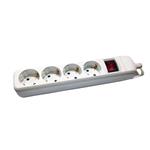 SOCKET 4 SCHUKO HOLES WITH SWITCH WITHOUT CABLE