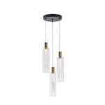 PENDANT LIGHT FIXTURES GLASS 3LIGHTS WITH GLASS 21W 3000K 2500Lm Φ250x1630mm ARTE ILLUMINA VIAL