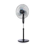 STAND FAN BLACK Φ50 65W WITH DOUBLE BLADE WITH REMOTE CONTROL