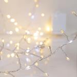 CLUSTER 2,5m, 200 MINI LED, 4,5V ΜΕΤΑΣΧΗΜΑΤΙΣΤΗ, ΣΤΑΘΕΡΟ, ΑΣΗΜΕΝΙΟ ΧΑΛΚΙΝΟ ΚΑΛΩΔΙΟ, 100 ΘΕΡΜΑ ΛΕΥΚΑ LED, 100 ΛΕΥΚΑ LED ΜΕ ΠΡΟΓΡΑΜΜΑ SNOWFALL, ΠΡΟΕΚΤΑΣΗ ΠΑΡΟΧΗΣ 5m, IP44