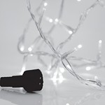 ΚΟΥΡΤΙΝΑ, 150 LED 3mm, 31V ΜΕΤΑΣΧΗΜΑΤΙΣΤΗ, 4 ΕΠΕΚΤΑΣΕΙΣ ΕΩΣ 3 ΣΕΤ, ΔΙΑΦΑΝΟ PVC ΚΑΛΩΔΙΟ, ΘΕΡΜΟ ΛΕΥΚΟ LED (H100 x W300cm, 15 LINES x 10 LED), ΠΡΟΕΚΤΑΣΗ ΠΑΡΟΧΗΣ 5m, IP44