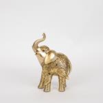 TABLE DECORATIVE, ELEPHANT, GOLD, 15x8x21.5cm