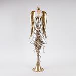 ANGEL WITH GOLDEN WINGS, METAL, 23.5x15.24x86.36cm