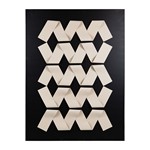 ΠΙΝΑΚΑΣ ΚΑΜΒΑΣ ΜΟΤΙΒΟ ΜΕ ΛΕΥΚΕΣ ΓΡΑΜΜΕΣ ΜΑΥΡΟΣ 90x3.5x120cm