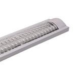 BATTEN LUMINAIRES WITH GRILLES EMPTY FOR LED TUBE 2X0,60m OVAL