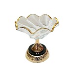 ΔΙΑΚΟΣΜΗΤΙΚΟ ΜΠΩΛ ΓΥΑΛΙΝΟ - ΜΕΤΑΛΛΙΚΟ ΧΡΥΣΟ - ΜΑΥΡΟ 18x18cm