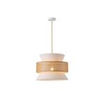 PENDANT LIGHT FIXTURES FABRIC 1XE27 MAX 15W 400X1310mm BEIGE-MATT WHITE  ARTE ILLUMINA ISLA