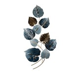 ΔΙΑΚΟΣΜΗΤΙΚΟ ΛΟΥΛΟΥΔΙΑ ΜΕΤΑΛΛΙΚΟ ΧΡΥΣΟ - ΜΠΛΕ 62x7.5x133cm