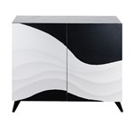 ΝΤΟΥΛΑΠΙ ΞΥΛΙΝΟ ΛΕΥΚΟ - ΜΑΥΡΟ 100x40x86cm