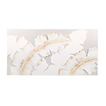 ΠΙΝΑΚΑΣ ΦΥΛΛΑ ΛΕΥΚΟ-ΧΡΥΣΟ 140x3x70cm