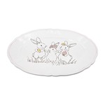 ΔΙΑΚΟΣΜΗΤΙΚΗ ΠΑΣΧΑΛΙΝΗ ΠΙΑΤΕΛΑ ΜΕ ΛΑΓΟΥΣ ΚΕΡΑΜΙΚΗ ΛΕΥΚΗ 30.9x21x2.1cm