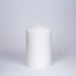 DECORATIVE CANDLE WHITE 9x14cm.