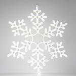 SNOWFLAKE, WHITE  NEON ROPE LIGHT 12M, 75cm, IP44