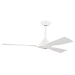 DECORATIVE FAN WATERPROOF IP44 WHITE, 3 BLADES, WITH CONTROL Φ132 DC 35W