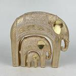 TABLE DECORATIVE, ELEPHANT, GOLD,L:23.5x8x21.5cm, Μ:12.5x6x12cm S:5x3.5x6cm