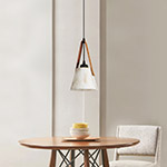 LIGHT FIXTURES HANGING SIMPLE E27 510x900 WHITE/MARBLE