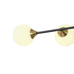 PENDANT LIGHT FIXTURES GLASS 4LIGHTS 4XG9 MAX 10W 1000X570mm BLACK ARTE ILLUMINA POOLS