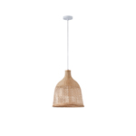 PENDANT LIGHT FIXTURES BAMBOO 1XE27 MAX15W 400Χ400X270mm ARTE ILLUMINA EARTHY