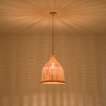 PENDANT LIGHT FIXTURES BAMBOO 1XE27 MAX15W 400Χ400X270mm ARTE ILLUMINA EARTHY