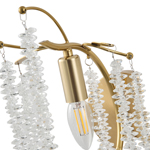 WALL LIGHT FIXTURES METAL E27 Max15w 480X250mm CLEAR GLASS ARTE ILLUMINA DYNASTY