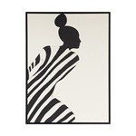 ΠΙΝΑΚΑΣ ΚΑΜΒΑΣ ΓΥΝΑΙΚΑ ΛΕΥΚΟΣ - ΜΑΥΡΟΣ 30x2x40cm