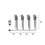  STICK LIGHT 5W, 320LM 4000K WITH ADAPTOR ARTE ILLUMINA