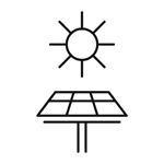 SOLAR PANEL COLUMN LIGHT WITH MOVEMENT SENSOR 3.8W 500LM 160X160X350mm 3CCT ARTE ILLUMINA