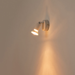 SPOT MOVABLE METALLIC  1XGU10 Max 7W D70XH105mm WHITE ARTE ILLUMINA VORRAS
