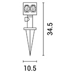 SPIKE WITH DOUBLE SOCKET 16A