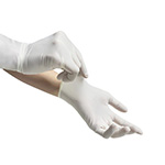 DISPOSABLE LATEX GLOVES WITHOUT POWDER SIZE S 100PCS