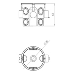 JUNCTION BOX PK-60F PRO CONNECTED PLATE