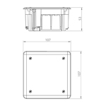 INSTALL BOX FLUSH MOUNTED JUNCTION BOX 95X95X50 HALLOW WALLS