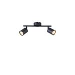 SPOT 2LIGHTS METALLIC 2XGU10 300X80X155mm BLACK ARTE ILLUMINA OLYMP