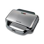 SANDWICH MAKER BLACK INOX WITH DETACHABLE GRILL PLATES FOR 2 TOASTS 900W